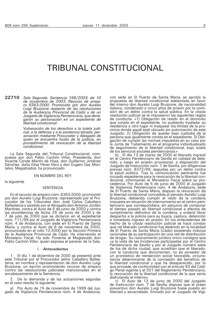 Sentencia Del Tribunal Constitucional 198_2003